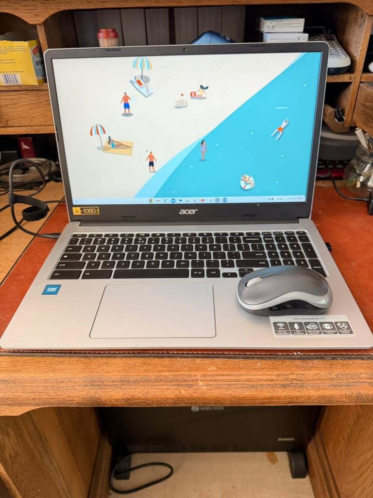 Acer Chromebook 315 CB315-4HT-C213 - 15.6 inch, Computers en Software, Chromebooks, Ophalen, 4 GB of minder, 15 inch, Touchscreen