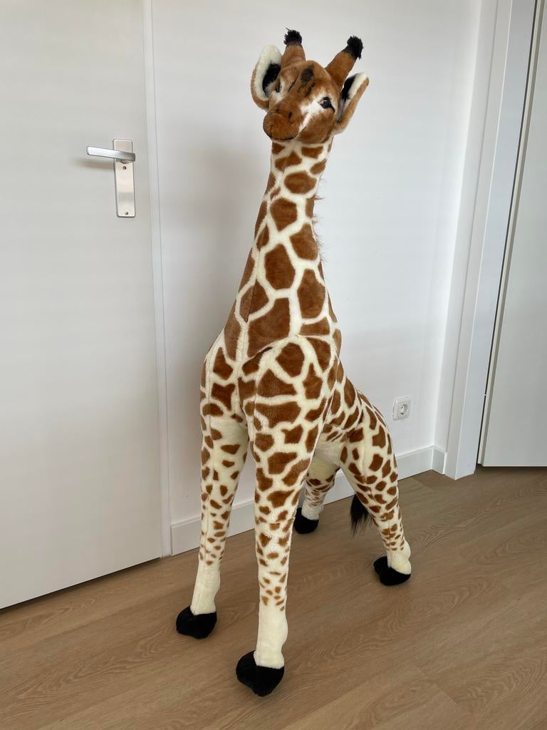Grote knuffel giraf - levensgroot, Giraf, Ophalen of Verzenden, Zo goed als nieuw, Bruin