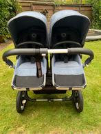 Bugaboo Donkey Twin blauw - Complete tweeling kinderwagen, Gebruikt, Ophalen, Kinderwagen, Duowagen