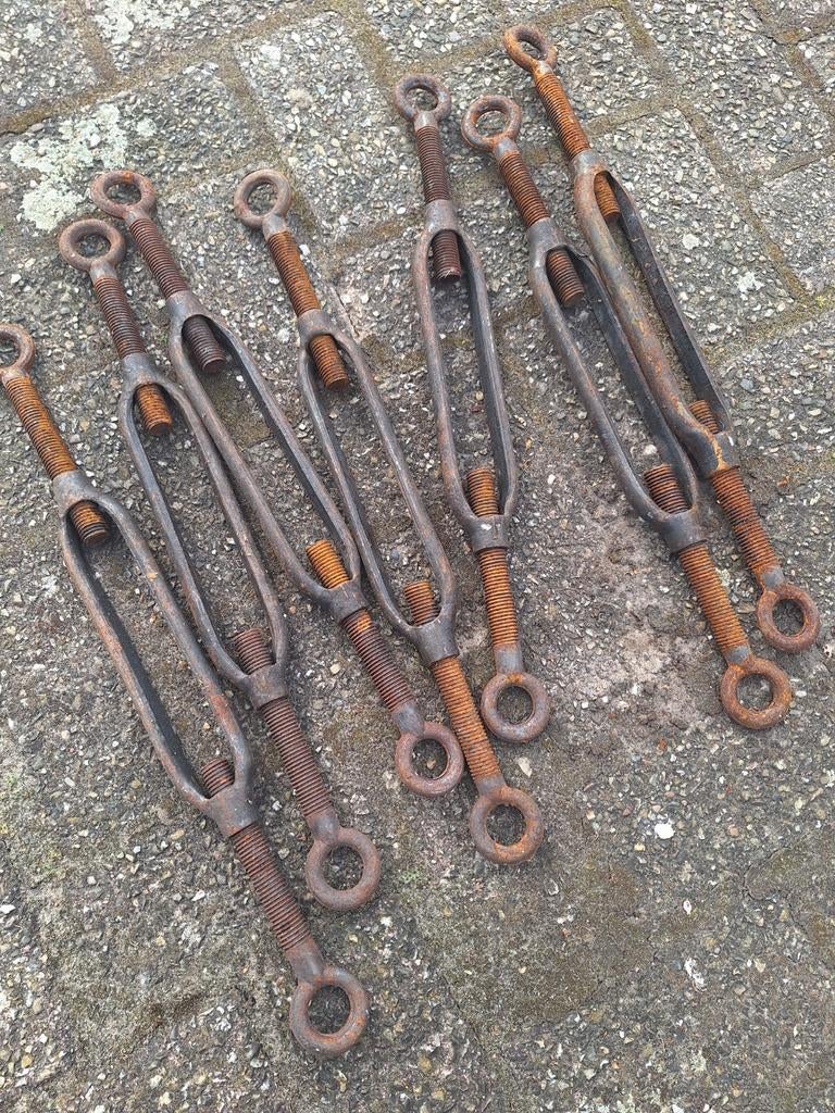 Set van 6 spanschroeven - 30-60 cm, Ophalen of Verzenden, Gebruikt