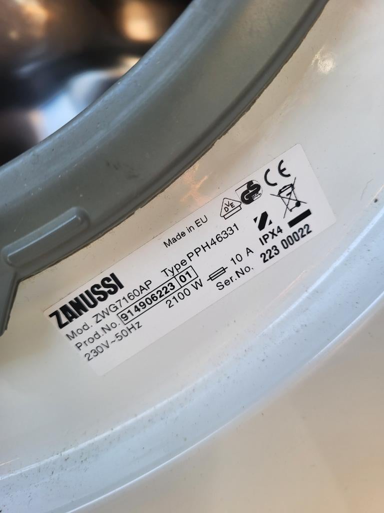 Zanussi wasmachine, Witgoed en Apparatuur, Wasmachines, Ophalen of Verzenden, Gebruikt, 1200 tot 1600 toeren, 85 tot 90 cm