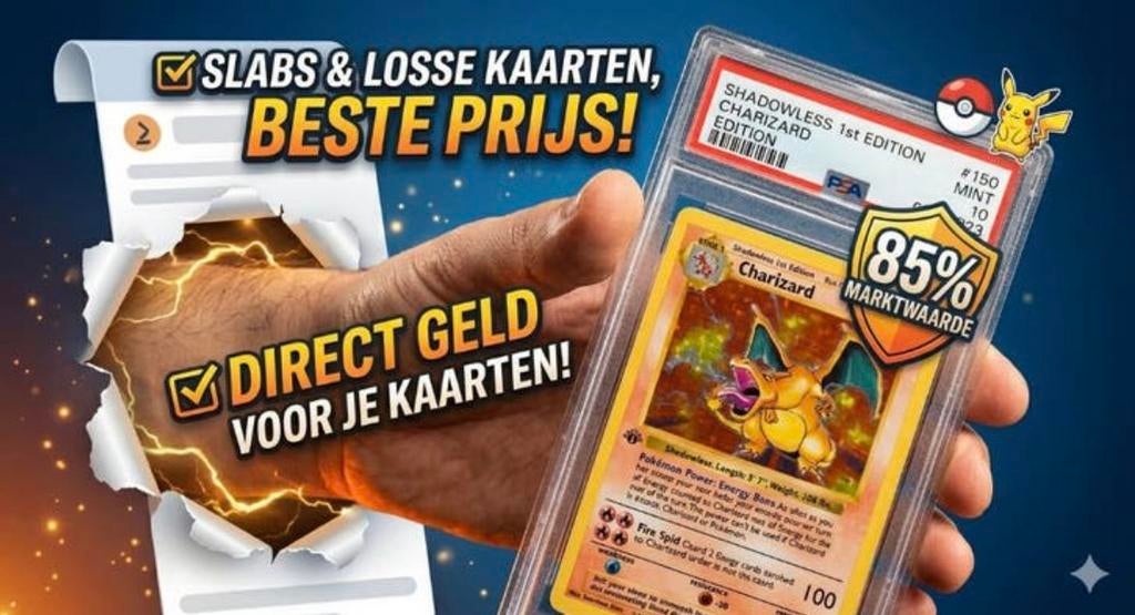 Wij kopen alle pokemon kaarten van slabs to hits, Ophalen of Verzenden