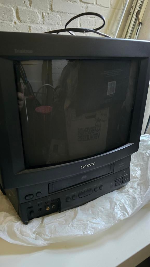 Sony Trinitron TV met ingebouwde VHS-speler, Ophalen, Gebruikt, 40 tot 60 cm, Sony