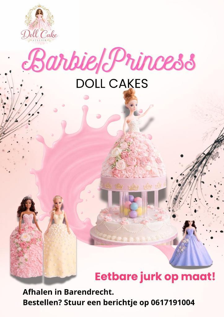 Barbie / Princess doll cakes, Diensten en Vakmensen, Kinderfeestjes en Entertainers, Creatief of Educatief, Kinderdisco, Schmink- of Themafeestjes