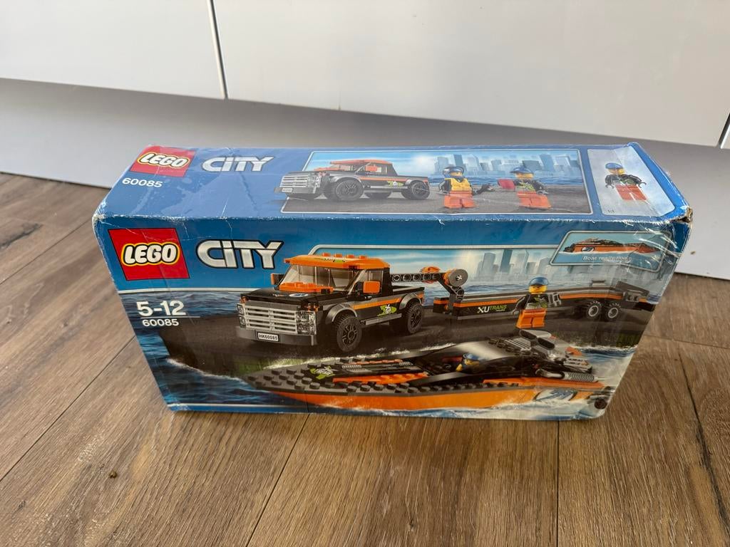 Lego City 60085 - 4x4 met Powerboot - Compleet met doos, Ophalen of Verzenden, Gebruikt, Complete set, Lego