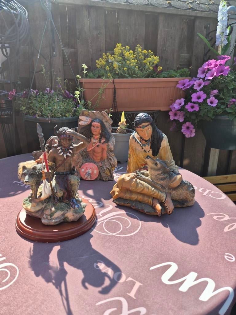 Partij indianen beeldjes, Verzamelen, Beelden en Beeldjes, Ophalen of Verzenden, Zo goed als nieuw, Mens