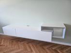HÜLSTA tv meubel, Tetrim, wit/zilver, Ophalen, Zo goed als nieuw, 200 cm of meer, Minder dan 100 cm