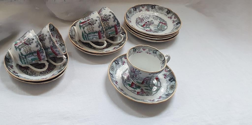 Canton kop en schotels Petrus Regout, Antiek en Kunst, Antiek | Servies los, Ophalen of Verzenden