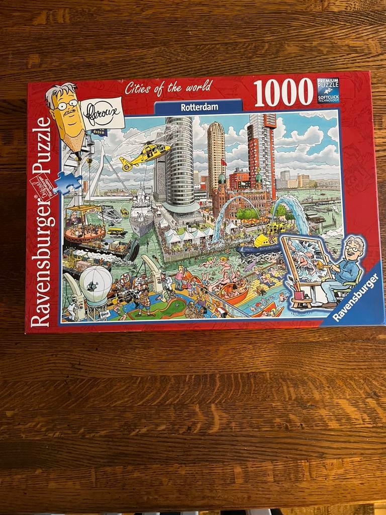 Puzzel Rotterdam, Hobby en Vrije tijd, Denksport en Puzzels, Ophalen of Verzenden, 500 t/m 1500 stukjes, Gebruikt