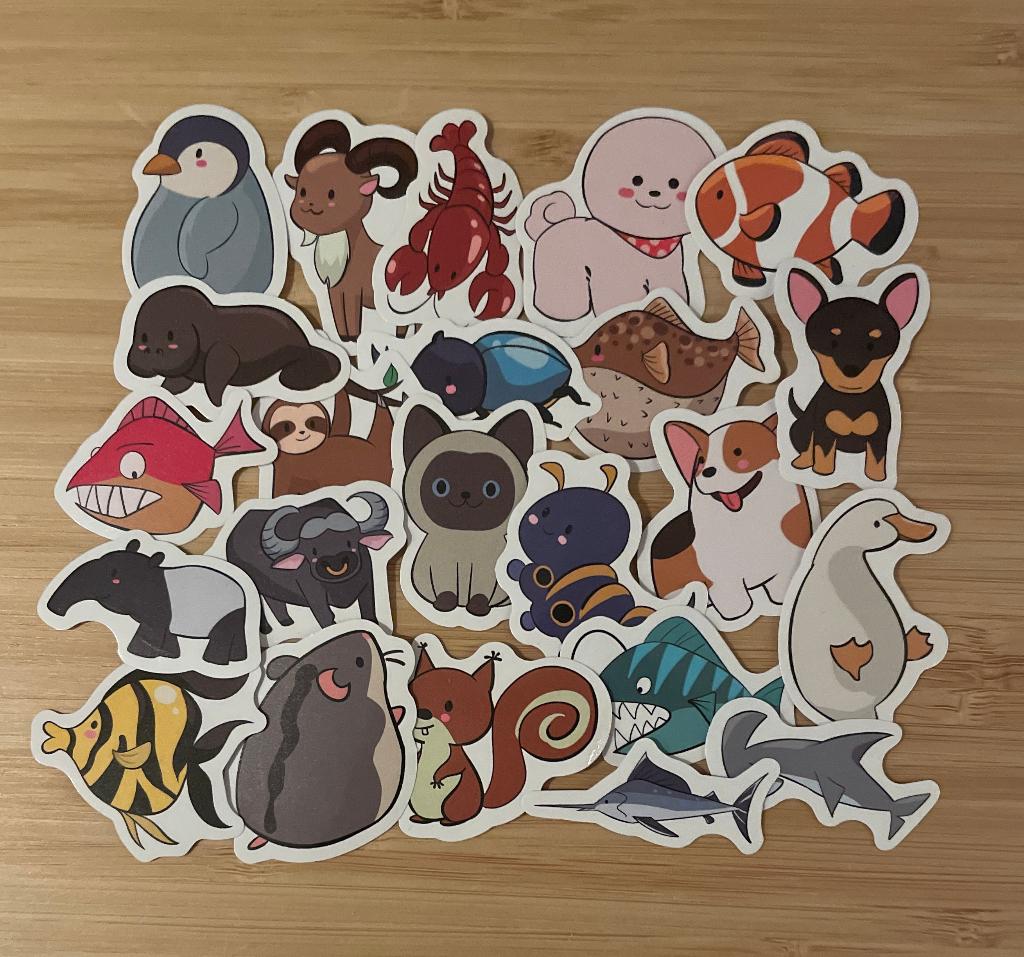 Dieren cartoon stickers, Verzenden, Nieuw, Meerdere stickers