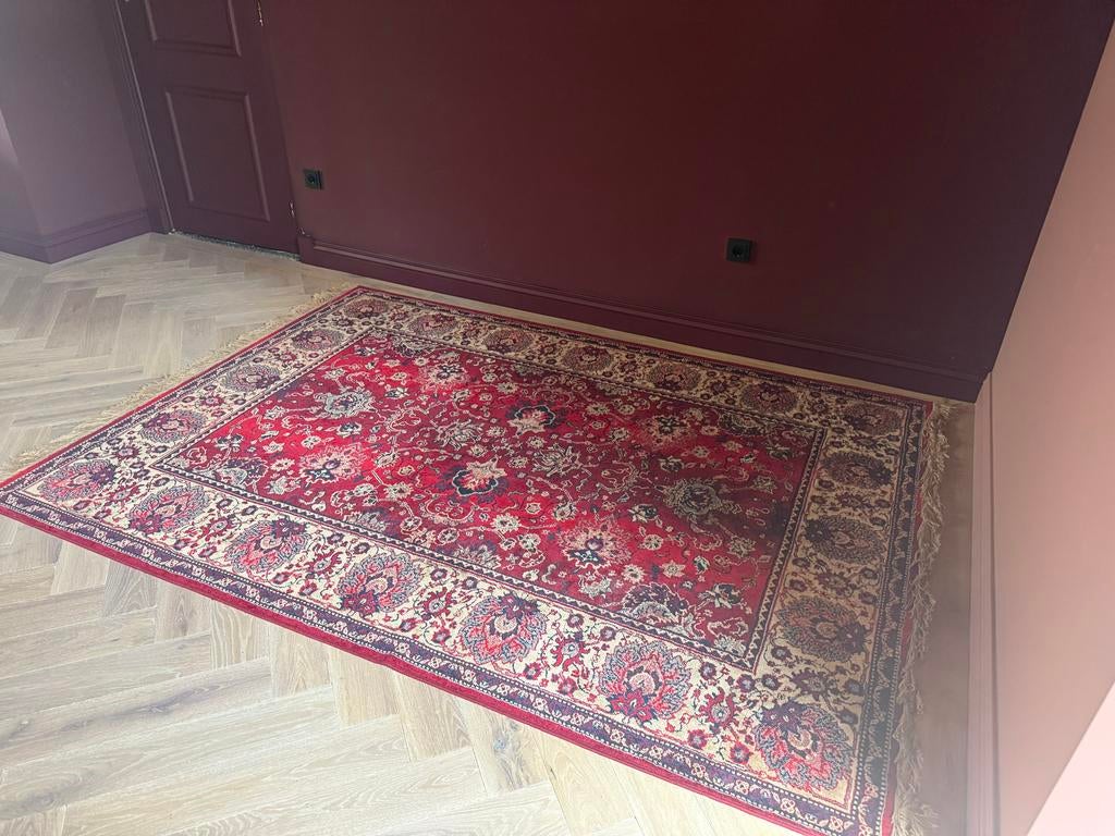 Dutchbone Bid Vloerkleed - Rood, 170x240 cm, Ophalen, 150 tot 200 cm, 200 cm of meer, Zo goed als nieuw