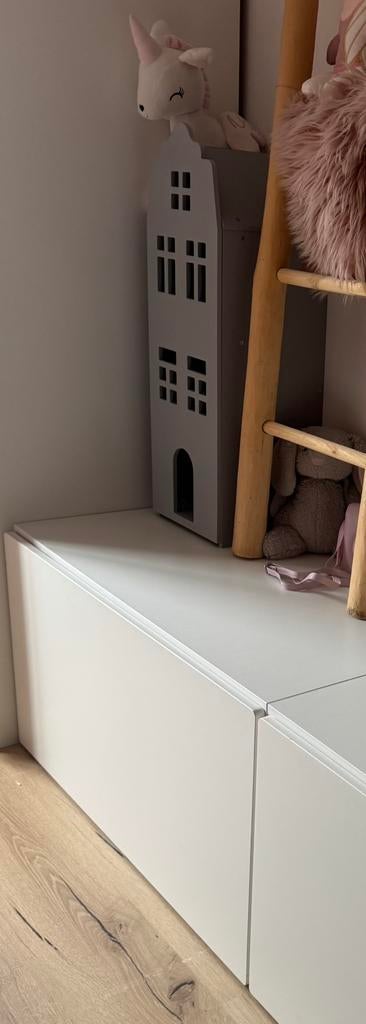 IKEA SMÅSTAD Speelgoedkist met bank, wit, Ophalen, Zo goed als nieuw, Kast