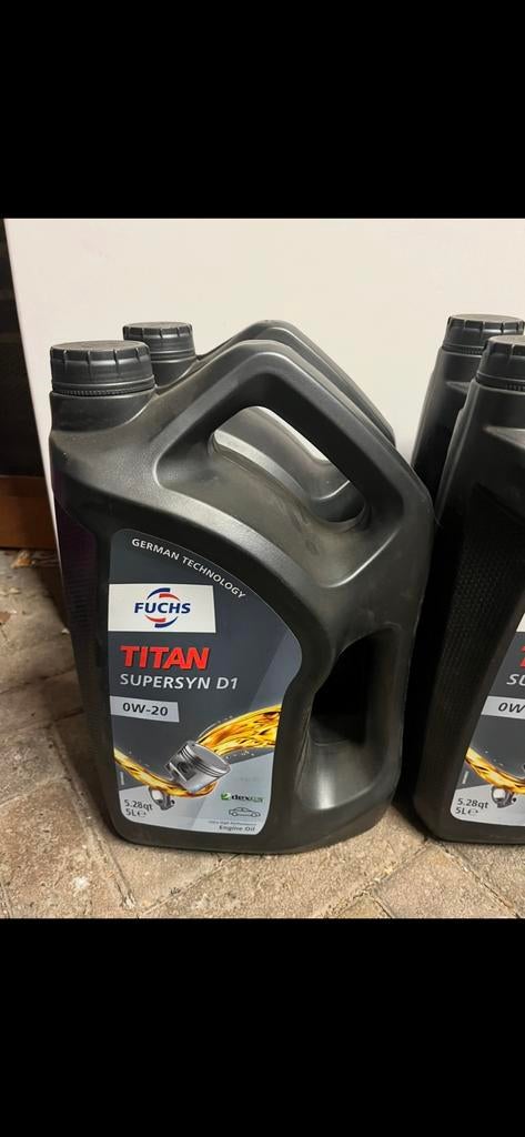 5 liter Nieuw Fuchs titan 0w-20 0w20 5L olie motorolie, Ophalen of Verzenden, Nieuw, Overige automerken