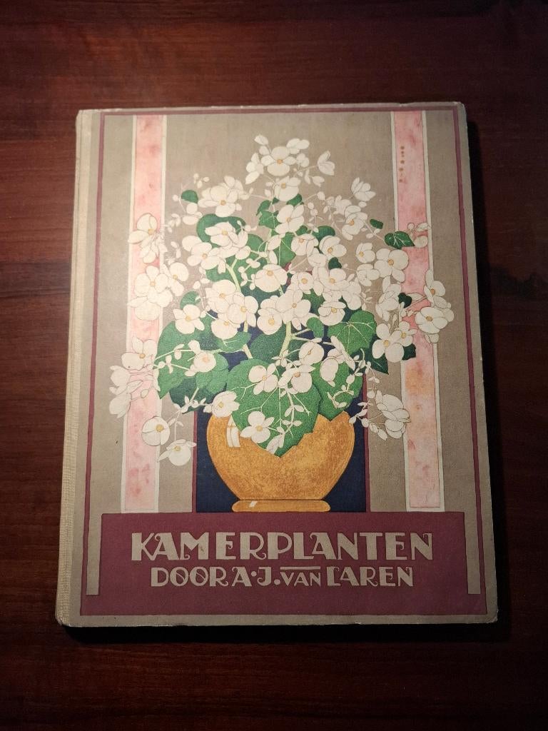 Plaatjesalbum Verkade - Kamerplanten (1928), Ophalen of Verzenden, Gelezen, AJ van Laren, Plaatjesalbum