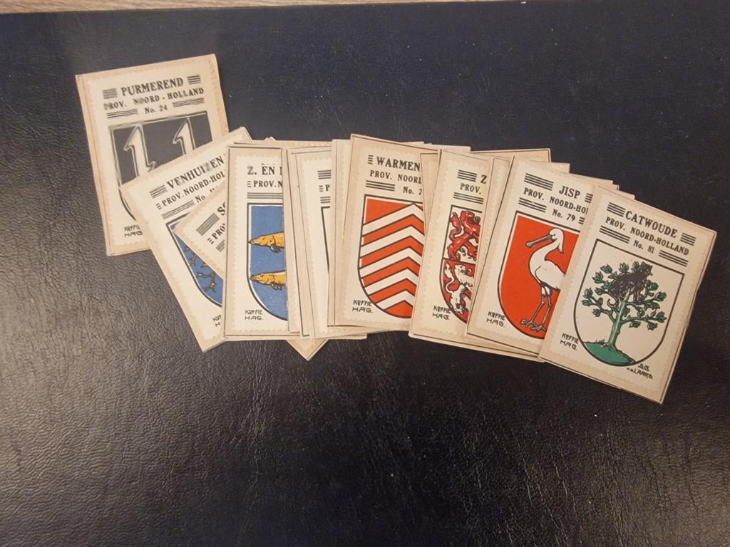 Postzegels met gemeente wapen uit Noord Holland op papier., Postzegels en Munten, Postzegels | Nederland, Ophalen of Verzenden