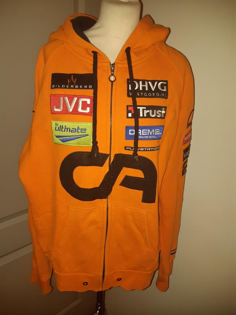 Vintage Spyker formula one team vest maat xl, Ophalen of Verzenden, Zo goed als nieuw, Maat 56/58 (XL), Oranje