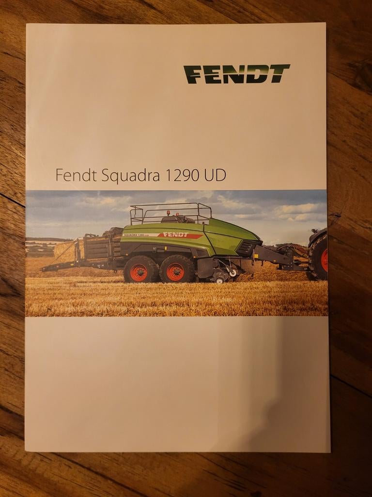 tractor folder Fendt Squadra 1290 UD, Boeken, Catalogussen en Folders, Ophalen of Verzenden, Zo goed als nieuw