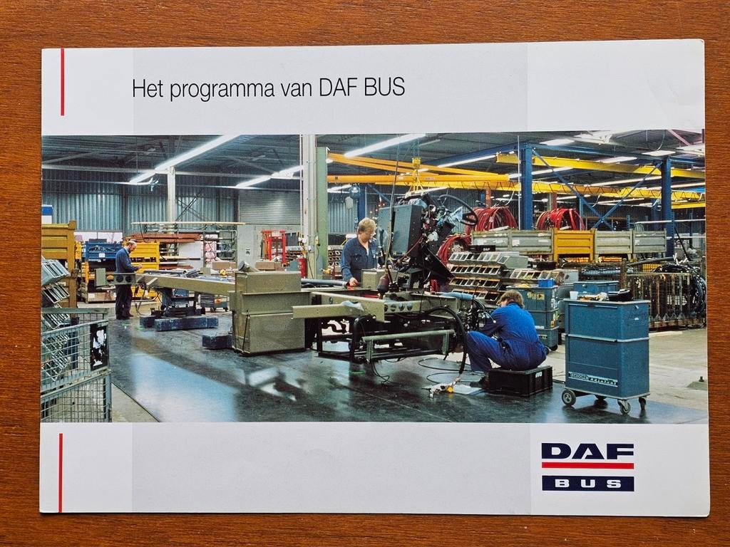 Brochure " Het programma van DAF BUS ", Ophalen of Verzenden, Trein, Boek of Tijdschrift