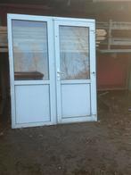 Kunststof Kozijn met Dubbel Glas, Doe-het-zelf en Verbouw, Deuren en Horren, Ophalen, Kunststof, Gebruikt, 80 tot 100 cm