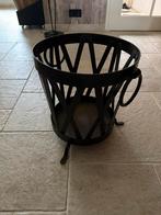 Hout korf voor bij de openhaard, Ophalen, Gebruikt