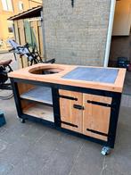 Douglas buitenkeuken voor kamado, Tuin en Terras, Buitenkeukens, Ophalen of Verzenden, Nieuw, Houtskool, Inbouw