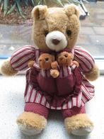 Vintage Beer met 2 beertjes merk Super Toys of Simba Toys, Kinderen en Baby's, Speelgoed | Knuffels en Pluche, Ophalen of Verzenden