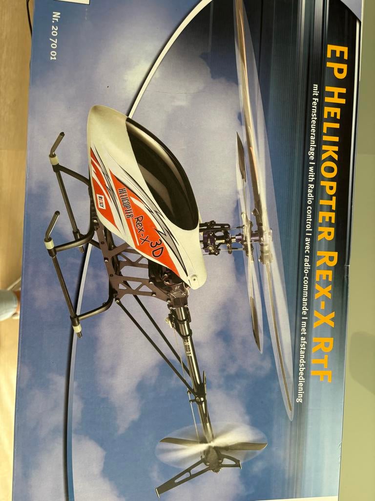 RC Helikopter Reely Rex-X 3D - Zo goed als nieuw, RTF (Ready to Fly), Helikopter, Zo goed als nieuw, Ophalen
