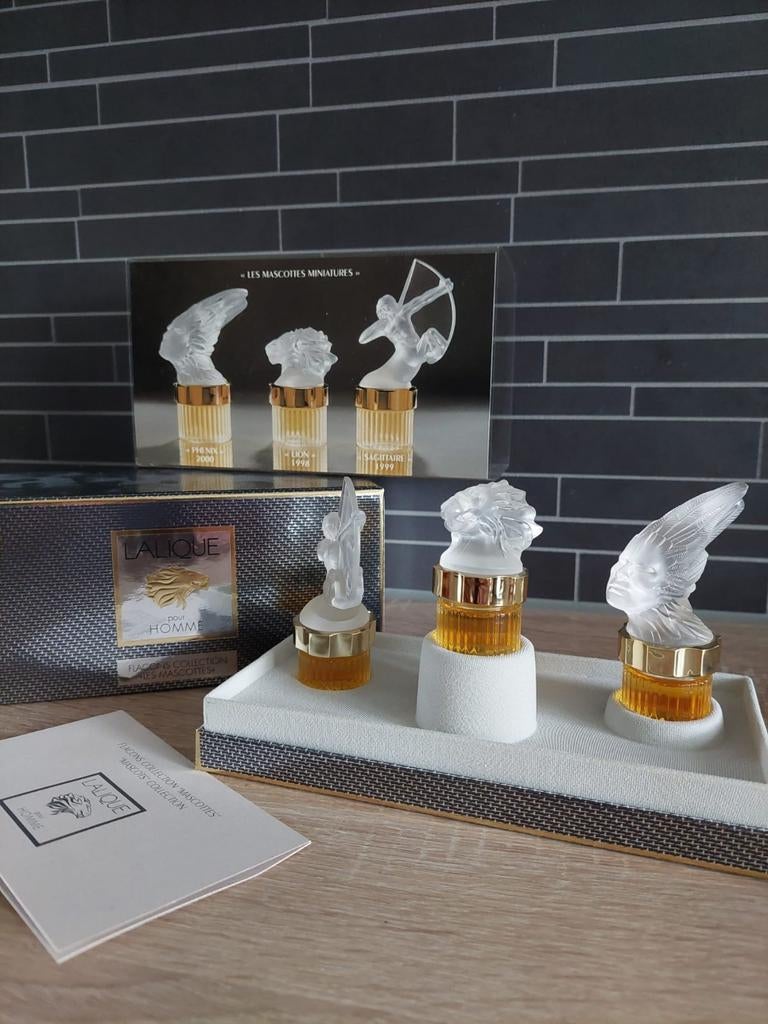 Lalique Les Mascottes boxset - collector's item, Ophalen of Verzenden, Nieuw, Miniatuur, Gevuld
