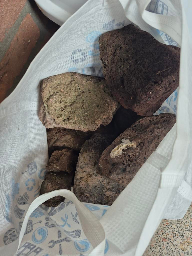 Lavastenen, Tuin en Terras, Bruin, Ophalen of Verzenden, Zo goed als nieuw, Kei