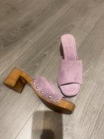 Notre-V lila suede klompen maat 40, Overige kleuren, Zo goed als nieuw, Sandalen of Muiltjes, Ophalen of Verzenden