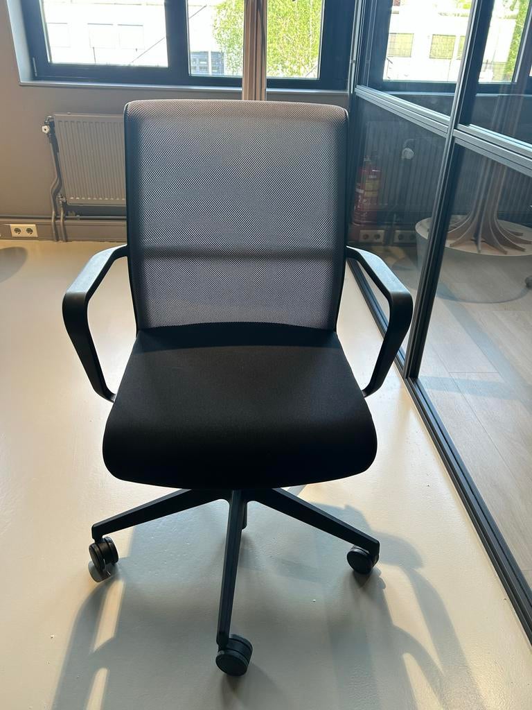 Senator Circo Bureaustoel - Zwart Mesh Rugleuning, Ophalen, Gebruikt, Zwart, Bureaustoel