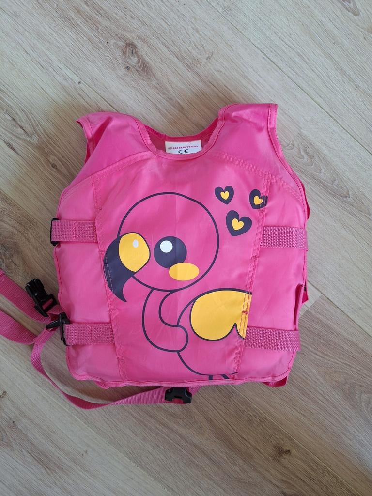 Zwemvest kind roze flamingo - Waimea (18-30 kg), Watersport en Boten, Watersportkleding, Kind, Zo goed als nieuw, Reddingsvest of Zwemvest