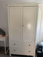 IKEA Hemnes Garderobekast - Wit met lades en hangruimte, Ophalen, Gebruikt, 100 tot 150 cm, Met lade(s)