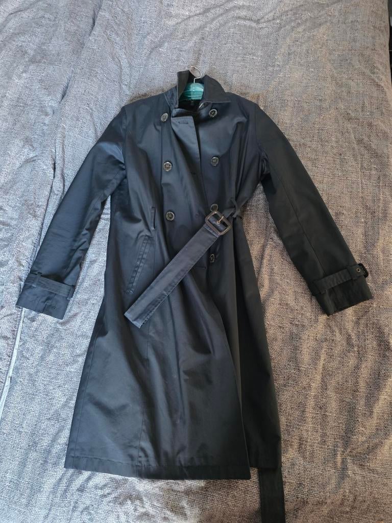 Mooie Ralph Lauren trenchcoat - Maat S, Zwart, Ophalen of Verzenden, Zo goed als nieuw, Ralph Lauren