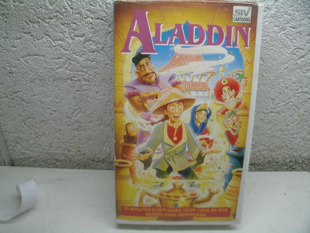 VHS 178A ALADDIN 70 MIN NED GESPR, Alle leeftijden, Ophalen of Verzenden, Gebruikt