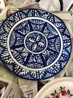 Spaanse keramiek wandbord/ sierbord, Ophalen of Verzenden, Zo goed als nieuw, Rond, Steen of Aardewerk