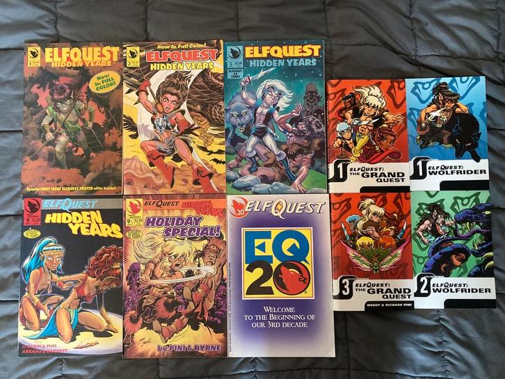 Elfquest stripbundel Hidden Years + specials + paperbacks, Boeken, Strips | Comics, Gelezen, Meerdere comics, Amerika, Ophalen of Verzenden