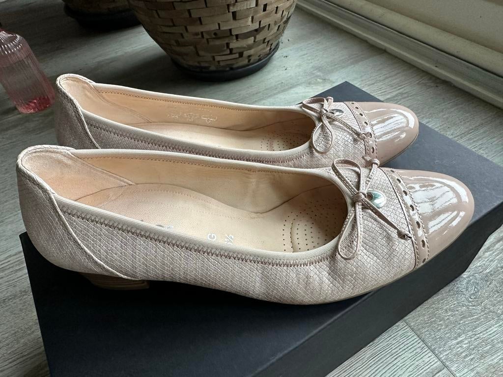 Gabor ballerina's beige nude maat 39-39,5, Ophalen of Verzenden, Gedragen, Beige, Ballerina's
