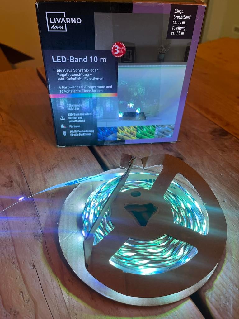LIVARNO home LED-strip 10m RGB met afstandsbediening, Ophalen of Verzenden, Nieuw