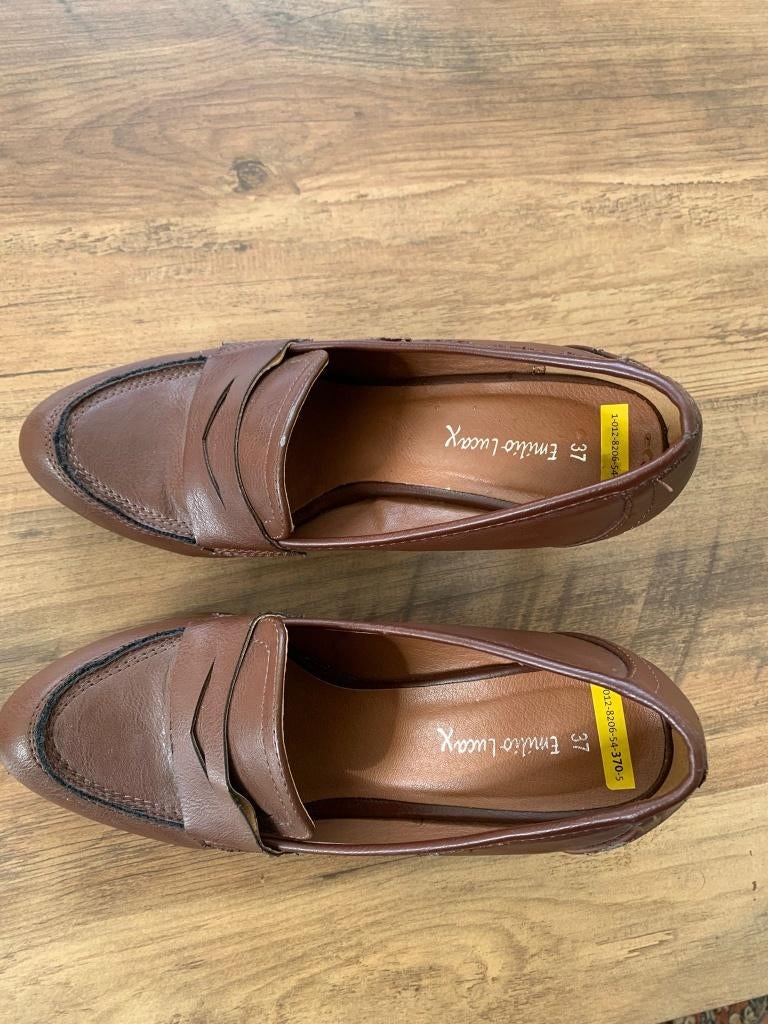 Schoenen met hoge hakken, Bruin, Ophalen of Verzenden, Zo goed als nieuw, Schoenen met hoge hakken