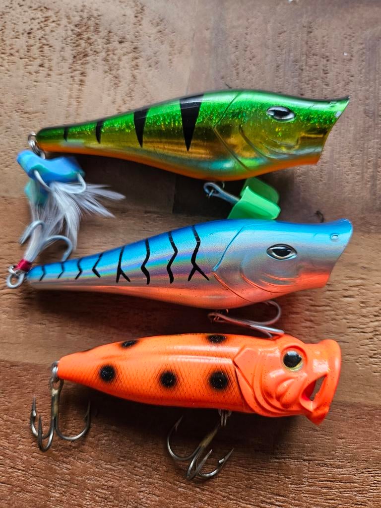Poppers abu en strike pro, Watersport en Boten, Hengelsport | Roofvissen, Ophalen of Verzenden, Zo goed als nieuw, Overige typen