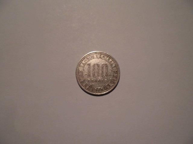 1 munt Congo 100 frank 1972, Postzegels en Munten, Munten | Afrika, Ophalen of Verzenden, Overige landen, Losse munt