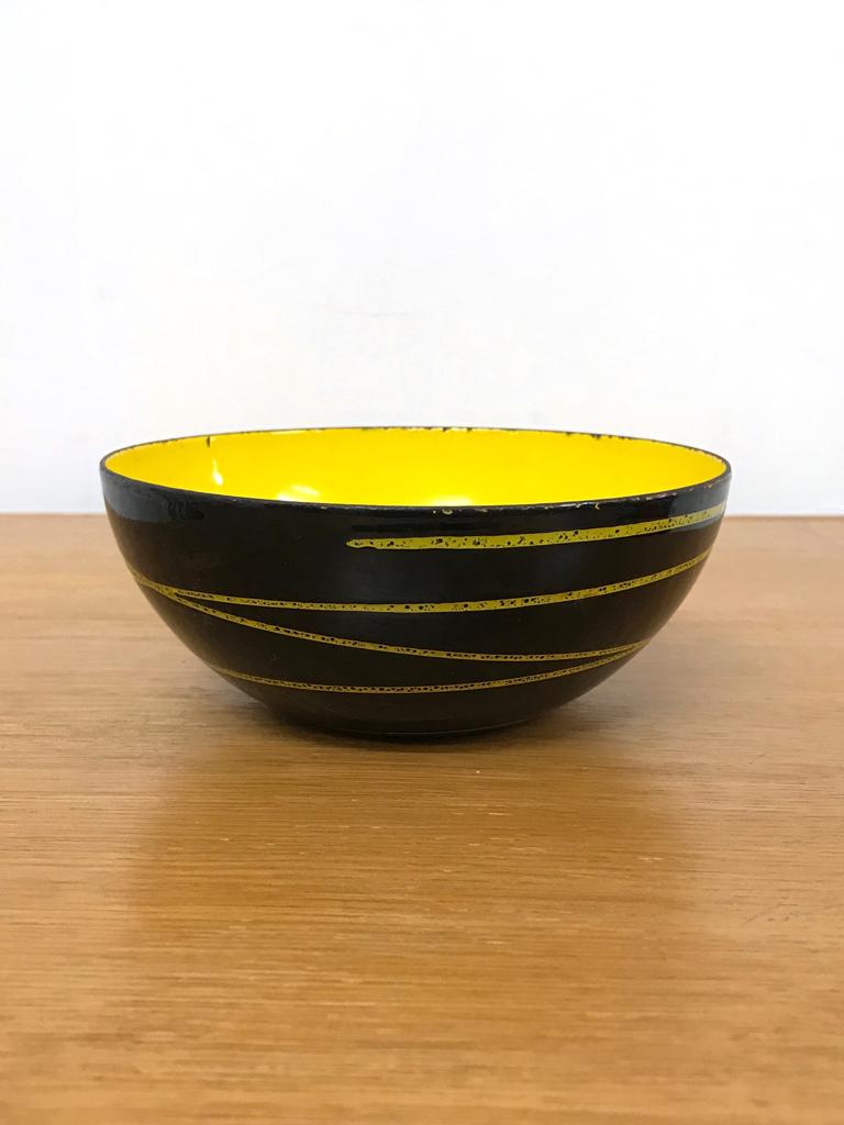 Vintage 60s Cathrineholm Noorse emaille "Saturn" schaal Kom, Antiek en Kunst, Ophalen of Verzenden