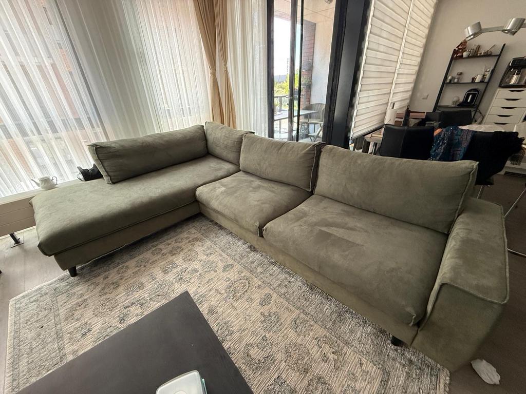 Goossens hoekbank gratis ophalen vandaag, Ophalen, 250 tot 300 cm, Gebruikt, 100 tot 125 cm
