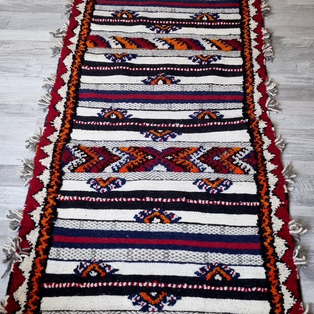 Vintage berber Loper vloerkleed, runner tapijt 220x80 cm, Verzenden