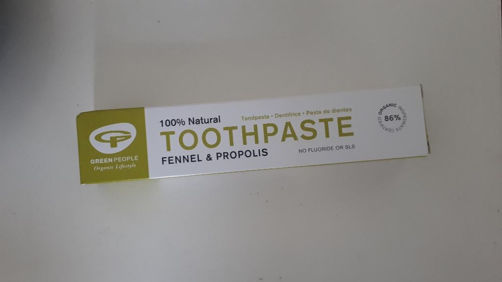 Green People Tandpasta - Venkel & Propolis - 50 ml (Nieuw), Ophalen of Verzenden, Nieuw, Tandpasta