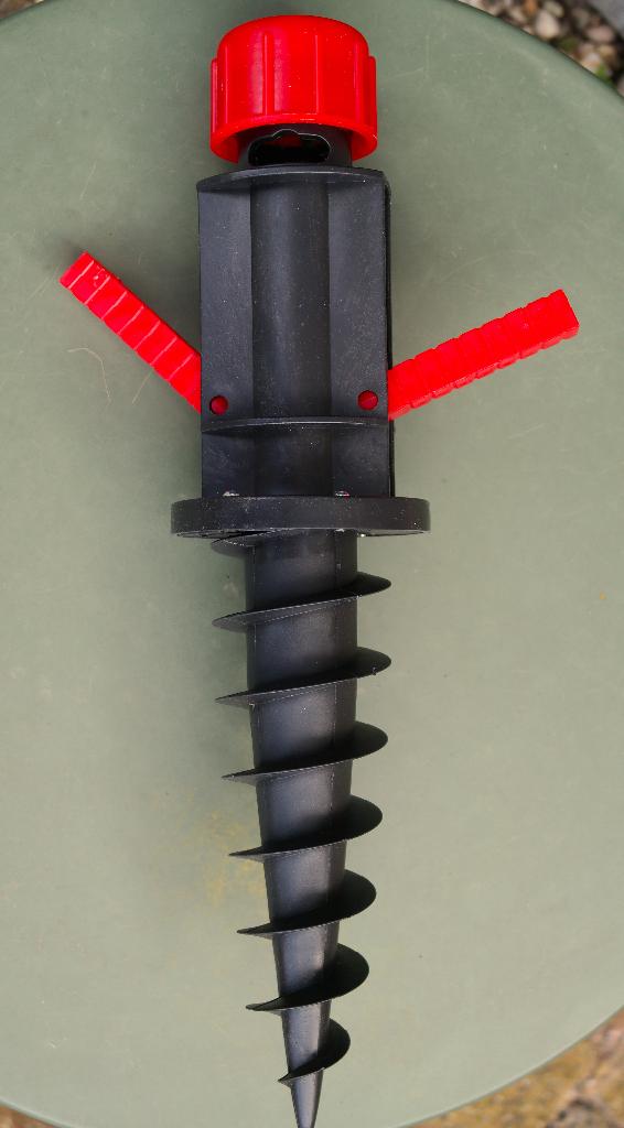 Grondboor voor parasol / droogmolen, Caravans en Kamperen, Kampeeraccessoires, Zo goed als nieuw, Ophalen