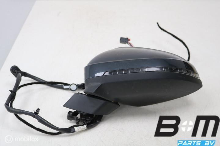 Buitenspiegel L elektr. inklapb. Audi A4 8W LX7L 8W1857409E, Gebruikt