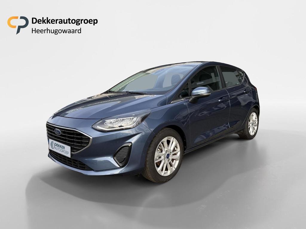 Ford Fiesta 1.0 EcoBoost Hybrid 125 pk Titanium Automaat App, Gebruikt, Euro 6, Blauw, Origineel Nederlands