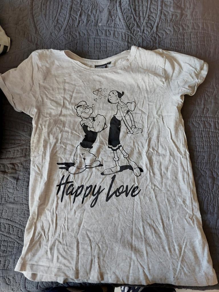 Popeye T-shirt XS, Ophalen, Zo goed als nieuw, Maat 34 (XS) of kleiner, Korte mouw